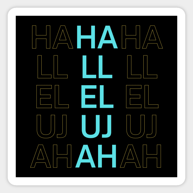 Hallelujah | Christian Saying Sticker by All Things Gospel